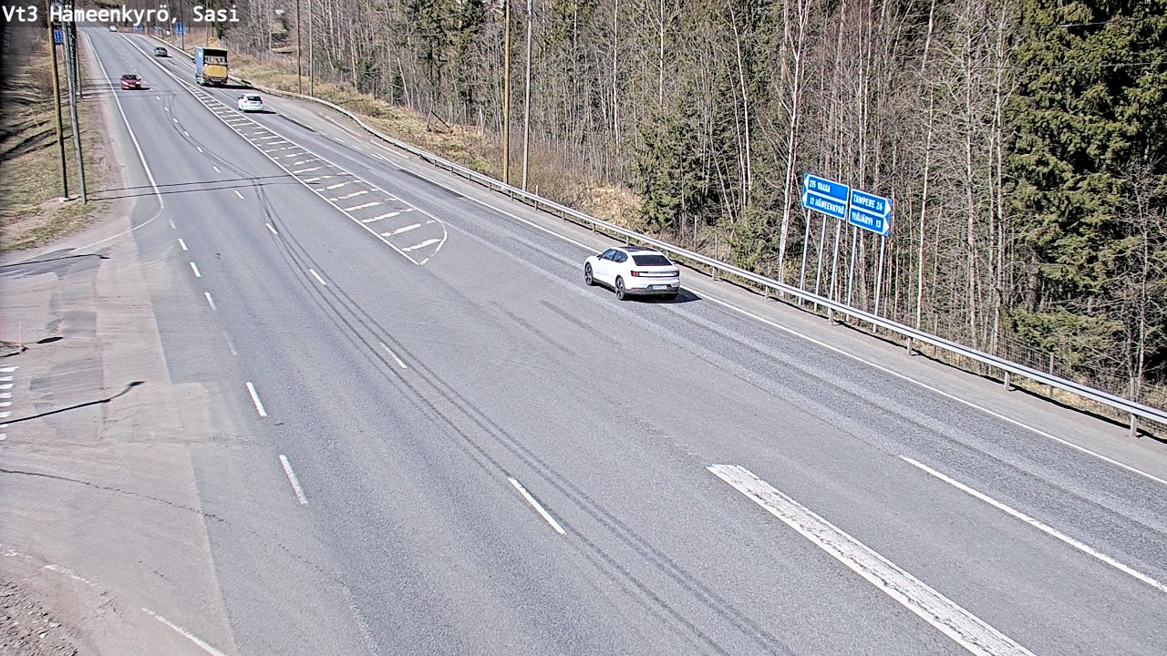 Weather Camera Image Road 3 Hämeenkyrö, Sasi, Hämeenkyrö, Pirkanmaa