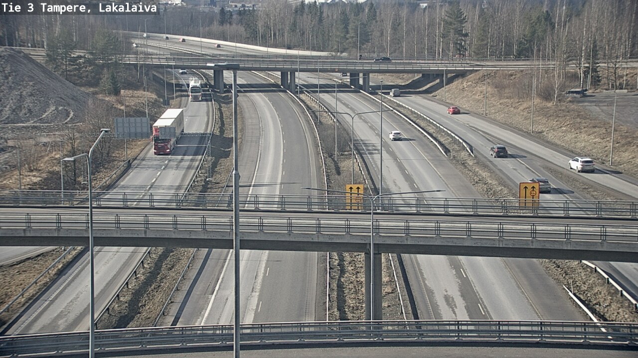 Weather Camera Image Väg 3 Tammerfors, Lakalaiva, Tampere, Pirkanmaa