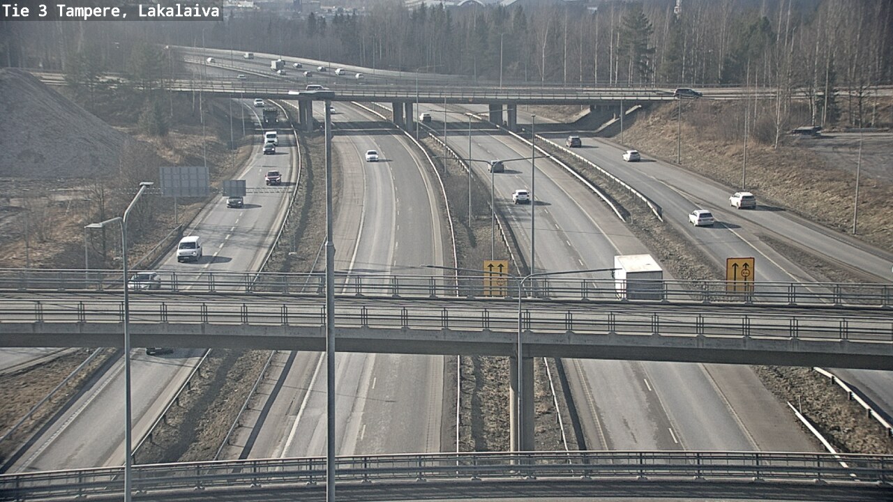 Weather Camera Image Väg 3 Tammerfors, Lakalaiva, Tampere, Pirkanmaa