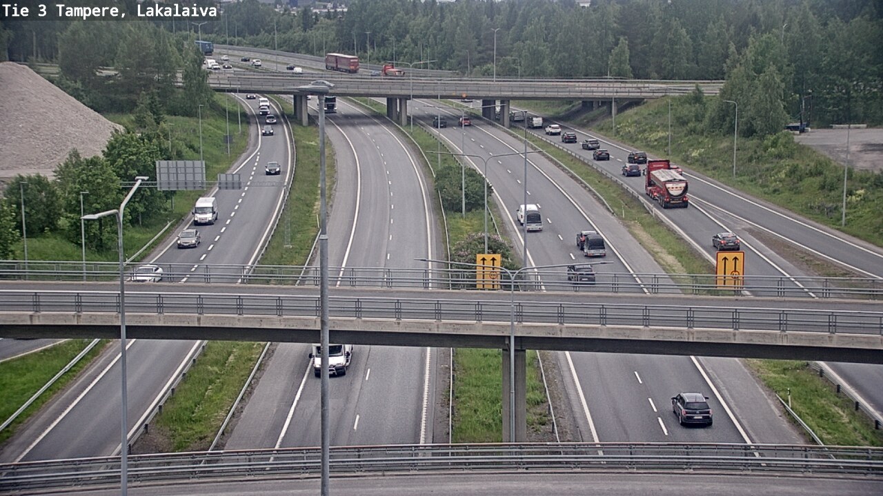 Weather Camera Image Väg 3 Tammerfors, Lakalaiva, Tampere, Pirkanmaa