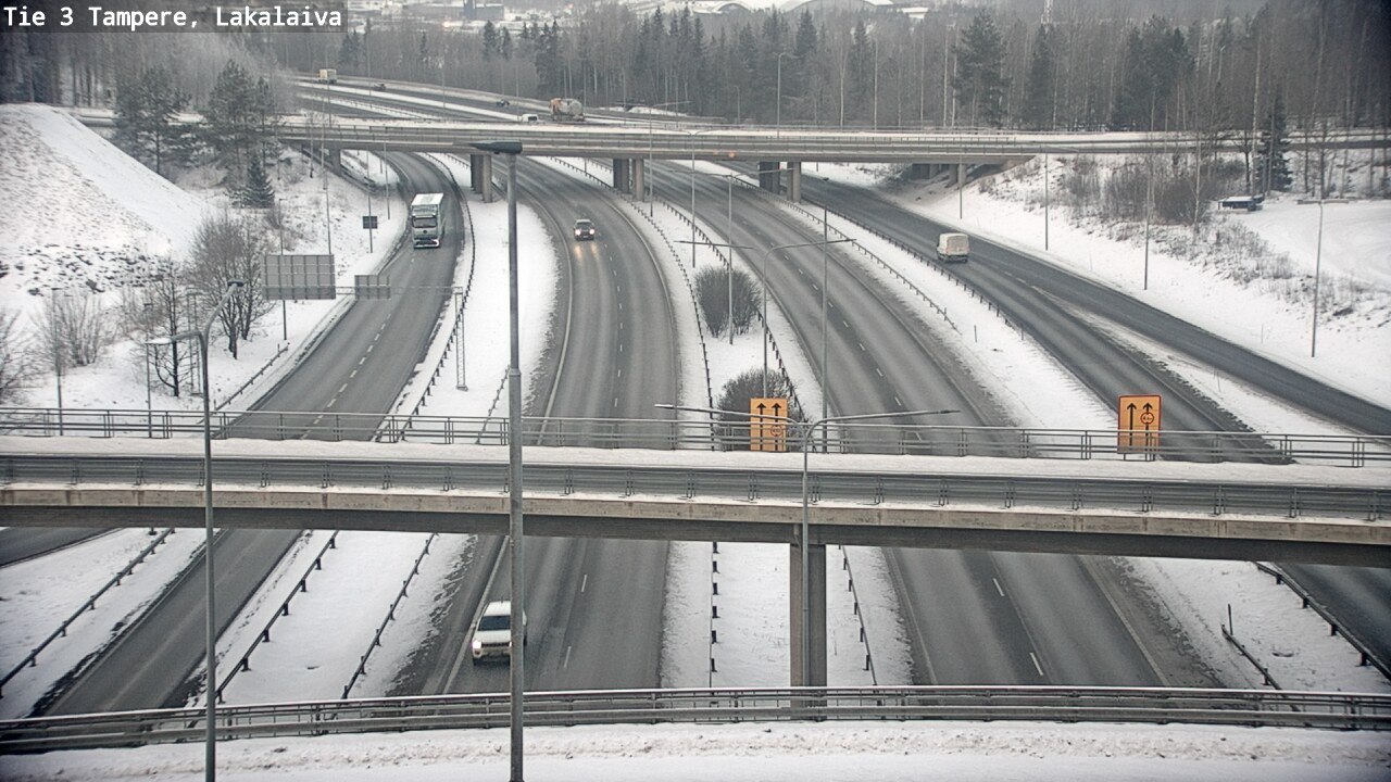 Weather Camera Image Väg 3 Tammerfors, Lakalaiva, Tampere, Pirkanmaa