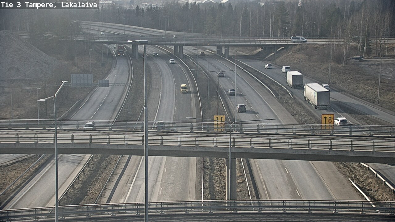 Weather Camera Image Väg 3 Tammerfors, Lakalaiva, Tampere, Pirkanmaa