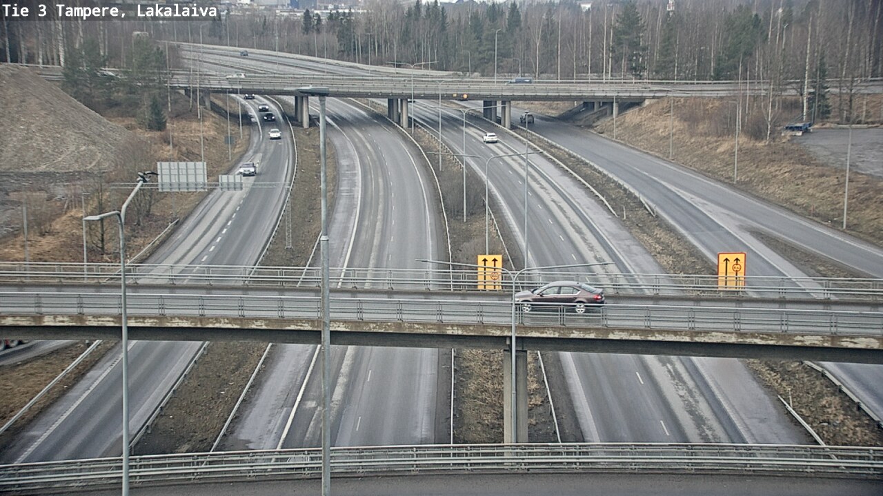 Weather Camera Image Väg 3 Tammerfors, Lakalaiva, Tampere, Pirkanmaa