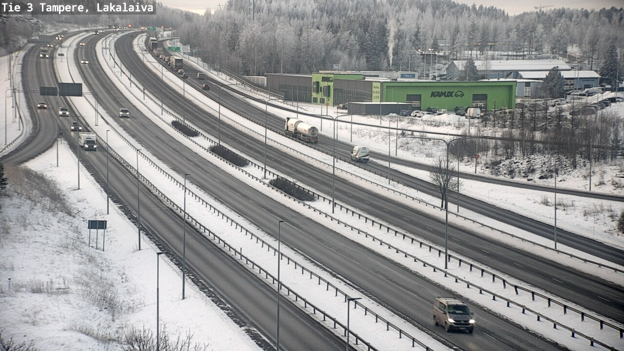 Weather Camera Image Väg 3 Tammerfors, Lakalaiva, Tampere, Pirkanmaa