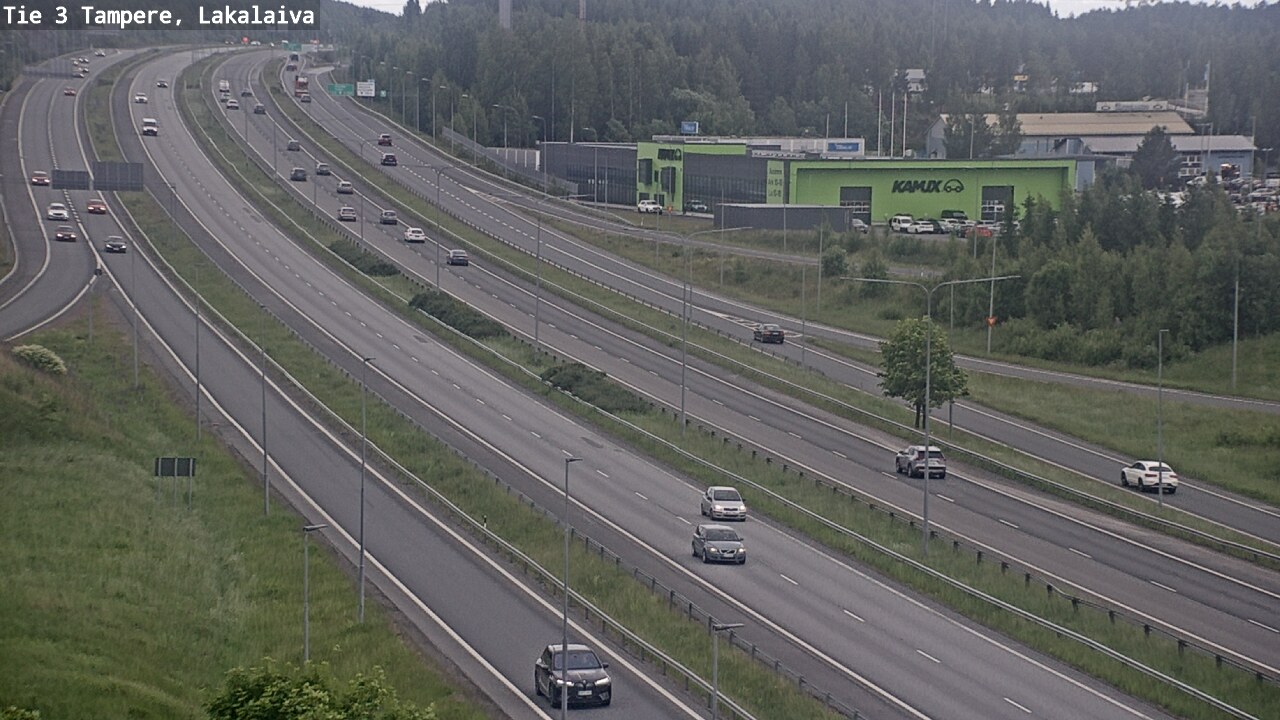 Weather Camera Image Väg 3 Tammerfors, Lakalaiva, Tampere, Pirkanmaa