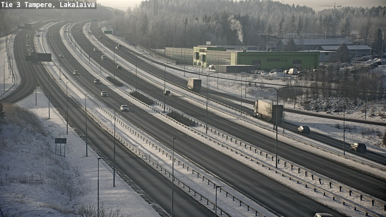 Weather Camera Image Väg 3 Tammerfors, Lakalaiva, Tampere, Pirkanmaa