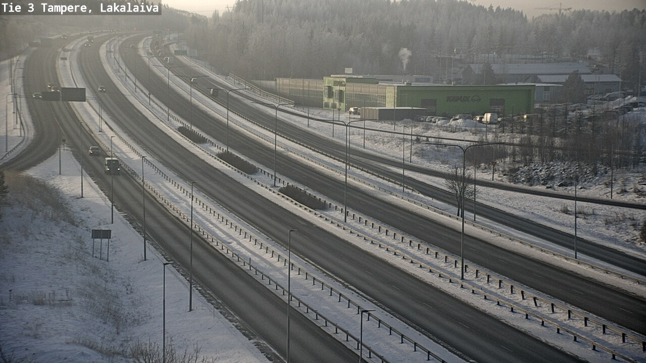 Weather Camera Image Väg 3 Tammerfors, Lakalaiva, Tampere, Pirkanmaa