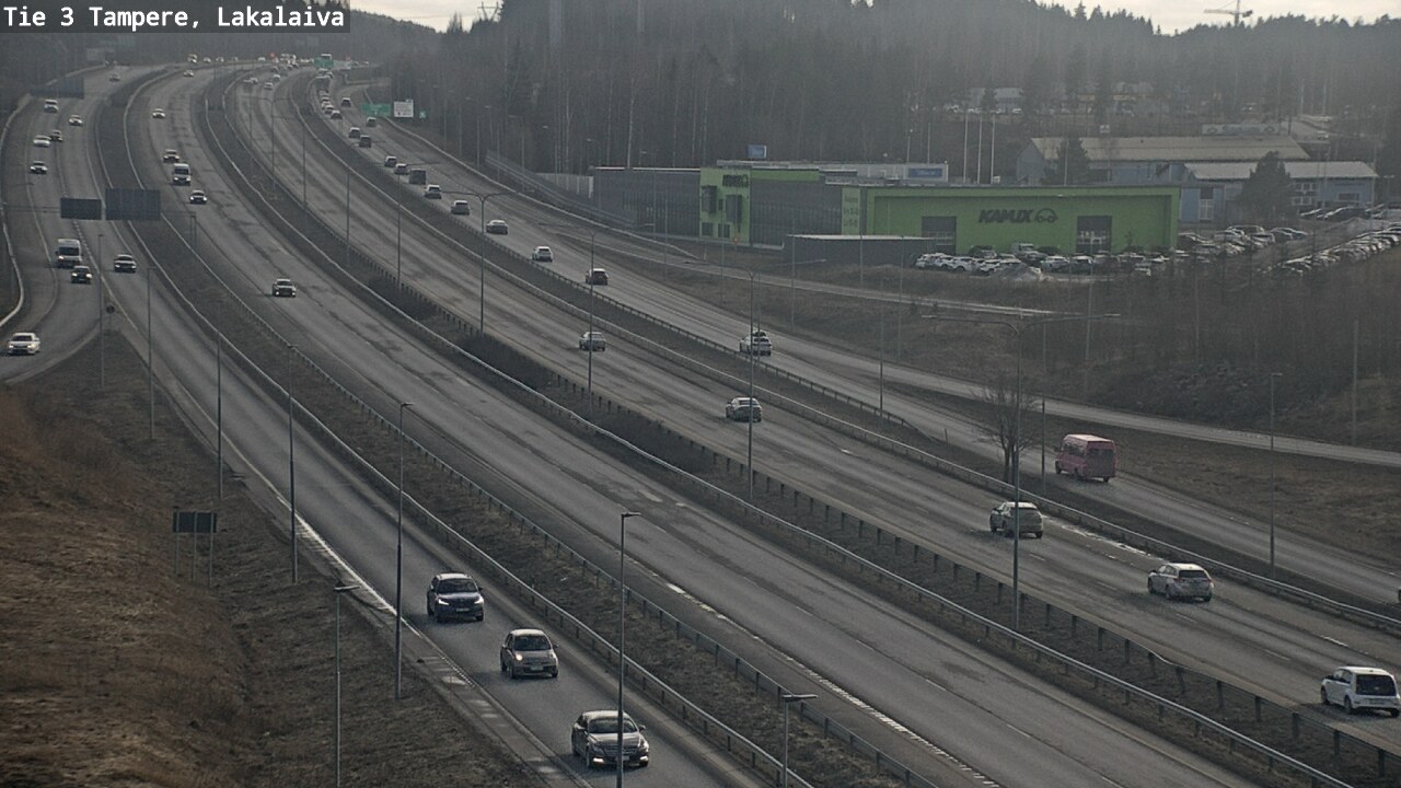 Weather Camera Image Väg 3 Tammerfors, Lakalaiva, Tampere, Pirkanmaa