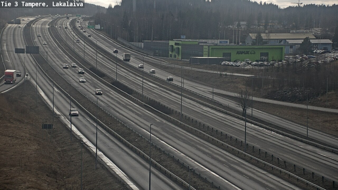 Weather Camera Image Väg 3 Tammerfors, Lakalaiva, Tampere, Pirkanmaa