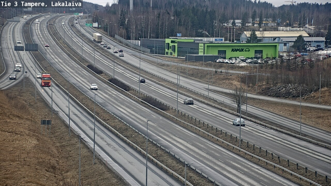 Weather Camera Image Väg 3 Tammerfors, Lakalaiva, Tampere, Pirkanmaa
