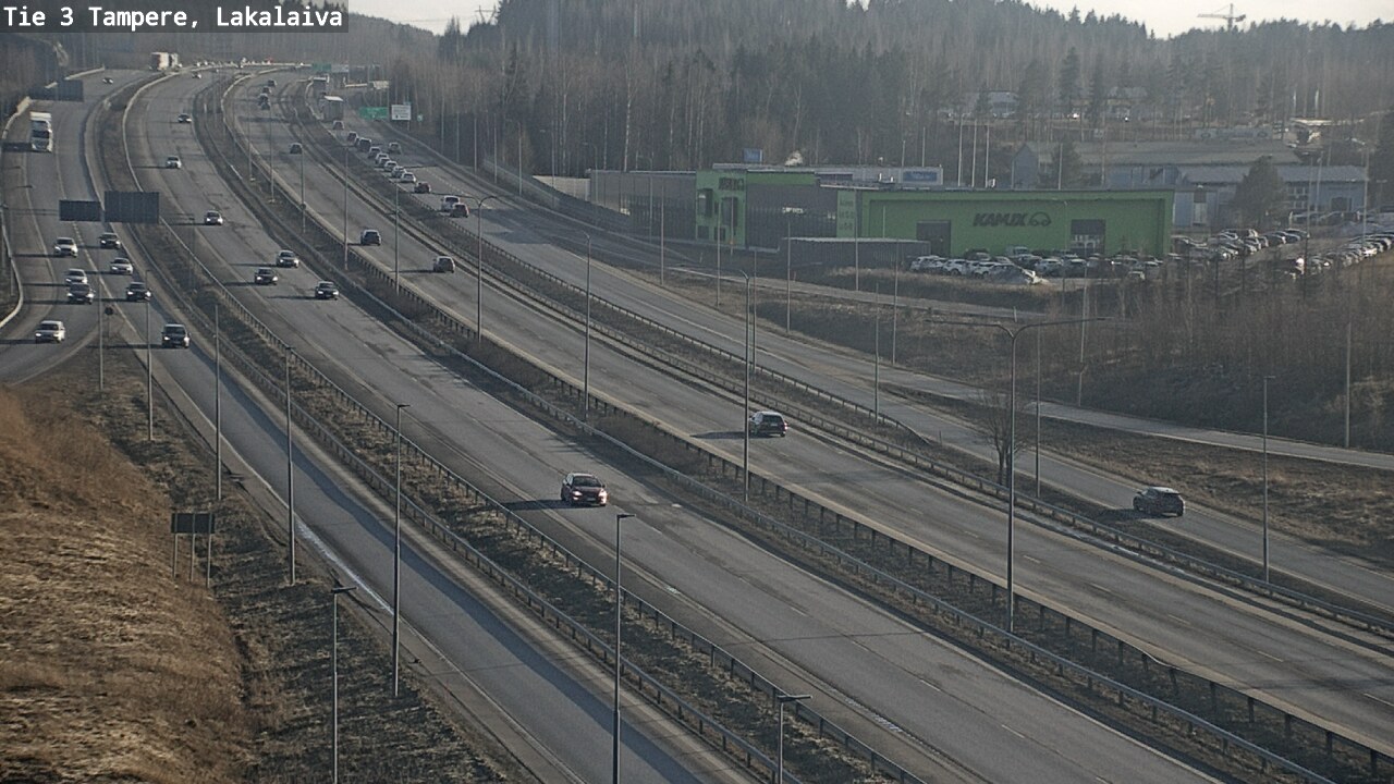Weather Camera Image Väg 3 Tammerfors, Lakalaiva, Tampere, Pirkanmaa