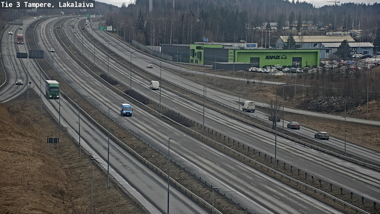 Weather Camera Image Väg 3 Tammerfors, Lakalaiva, Tampere, Pirkanmaa