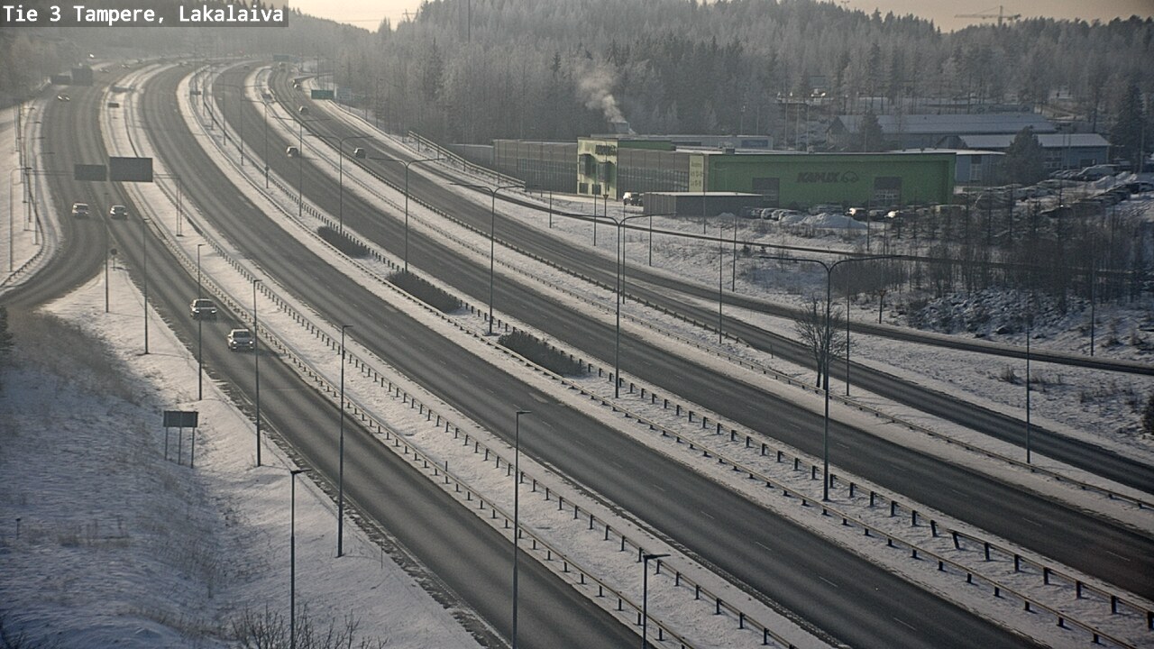 Weather Camera Image Väg 3 Tammerfors, Lakalaiva, Tampere, Pirkanmaa