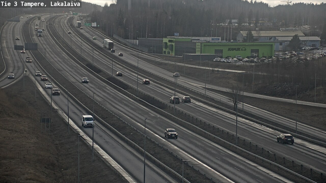 Weather Camera Image Väg 3 Tammerfors, Lakalaiva, Tampere, Pirkanmaa