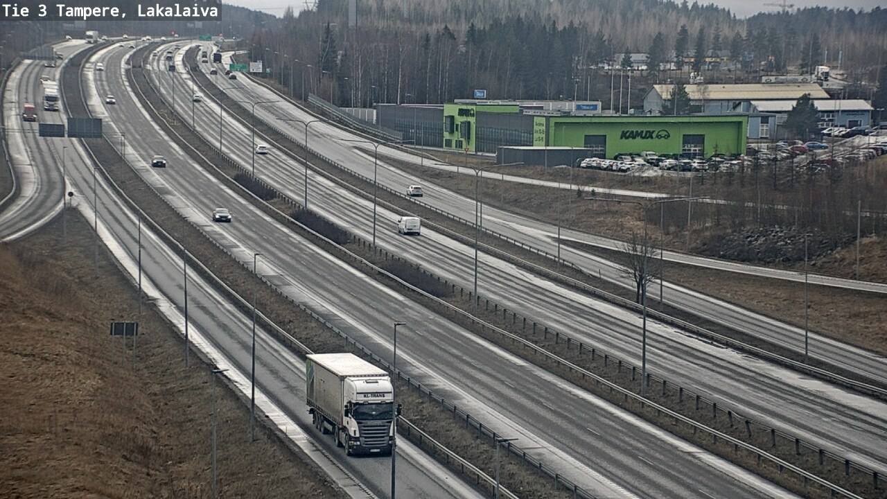 Weather Camera Image Väg 3 Tammerfors, Lakalaiva, Tampere, Pirkanmaa