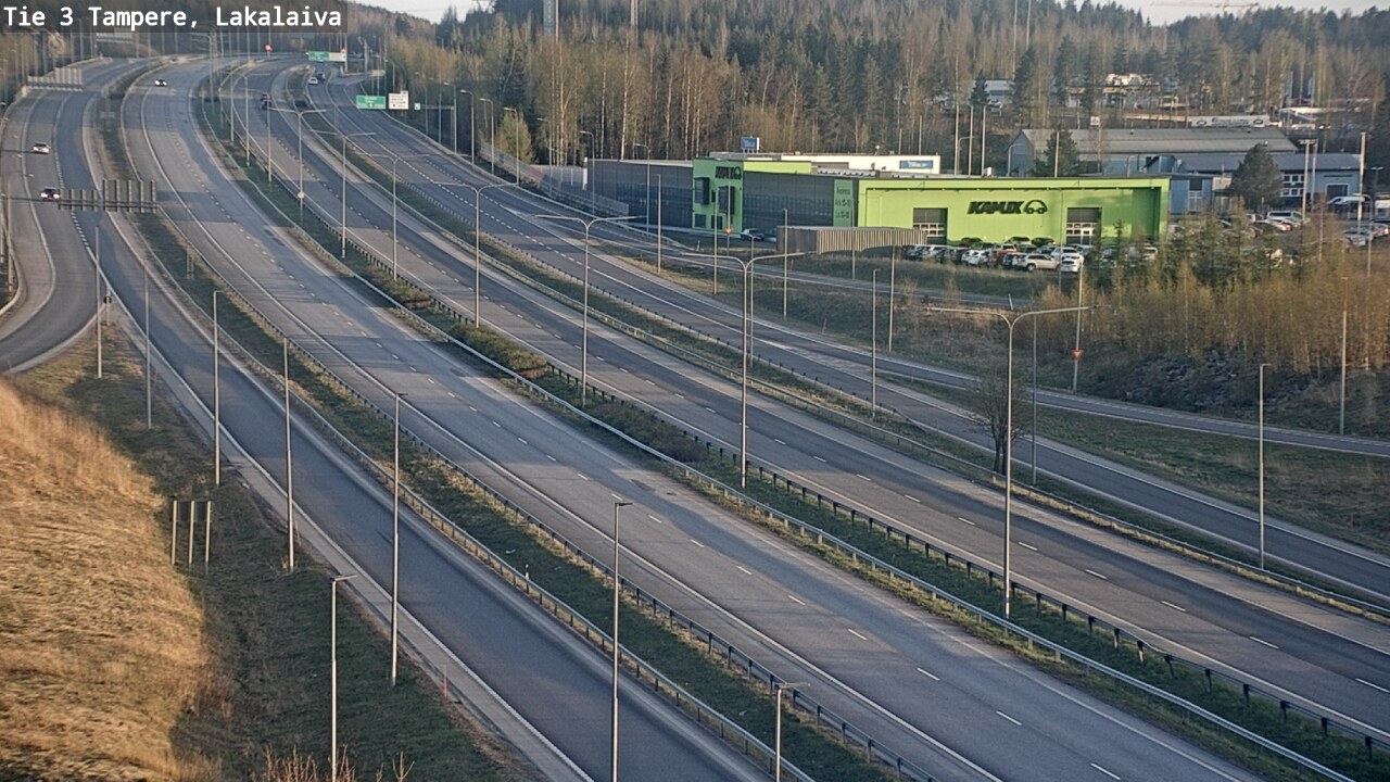 Weather Camera Image Road 3 Tampere, Lakalaiva, Tampere, Pirkanmaa