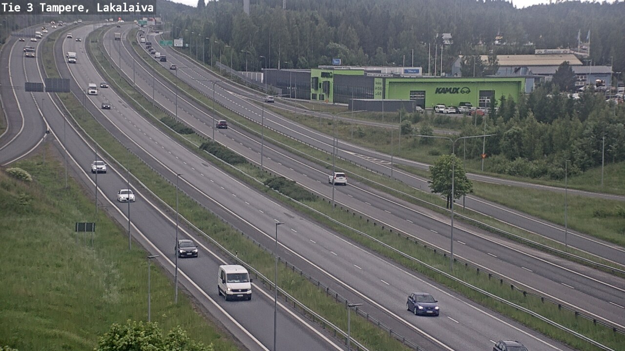 Weather Camera Image Väg 3 Tammerfors, Lakalaiva, Tampere, Pirkanmaa