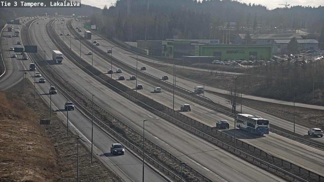 Weather Camera Image Väg 3 Tammerfors, Lakalaiva, Tampere, Pirkanmaa