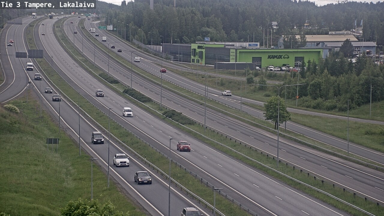 Weather Camera Image Väg 3 Tammerfors, Lakalaiva, Tampere, Pirkanmaa