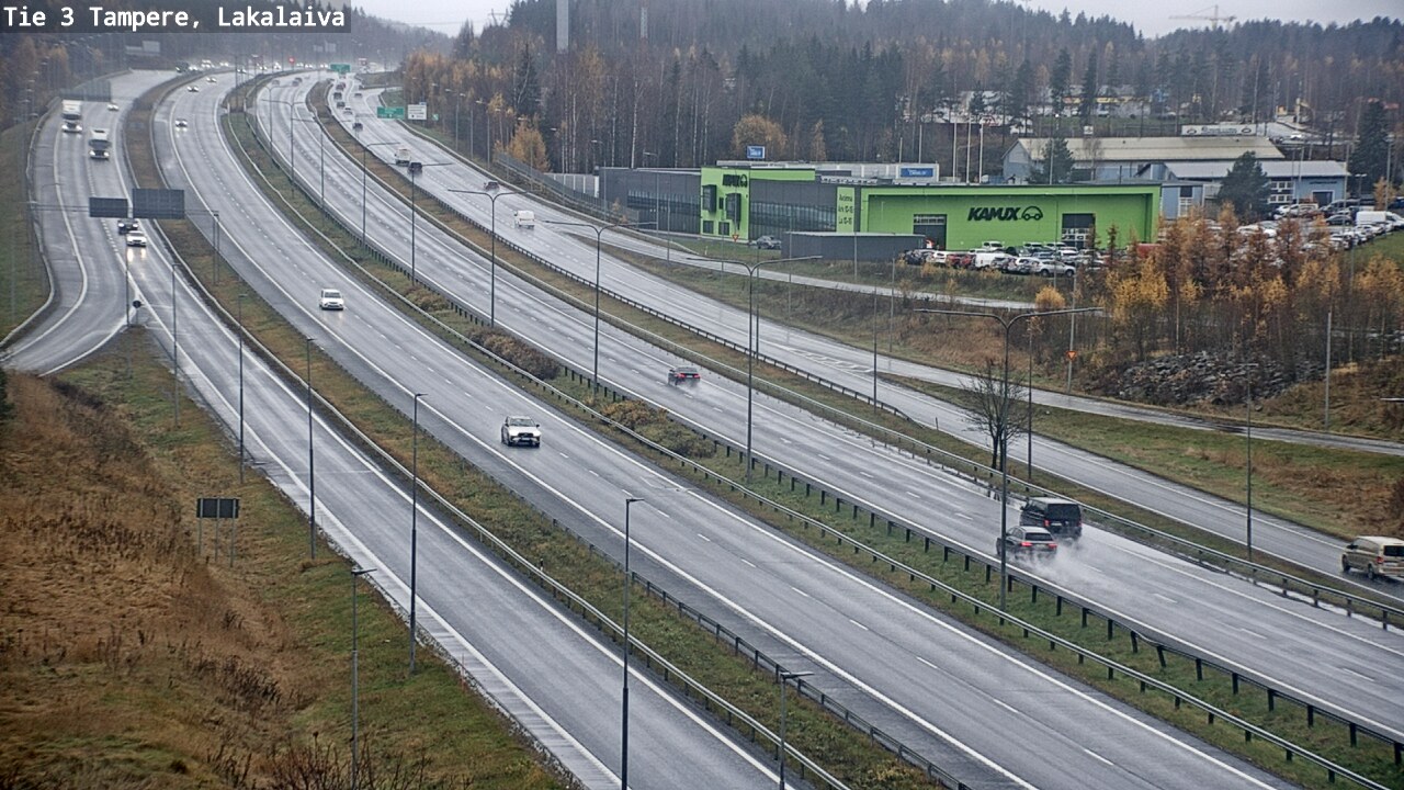 Weather Camera Image Väg 3 Tammerfors, Lakalaiva, Tampere, Pirkanmaa