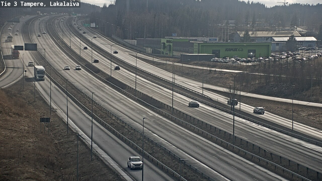 Weather Camera Image Väg 3 Tammerfors, Lakalaiva, Tampere, Pirkanmaa