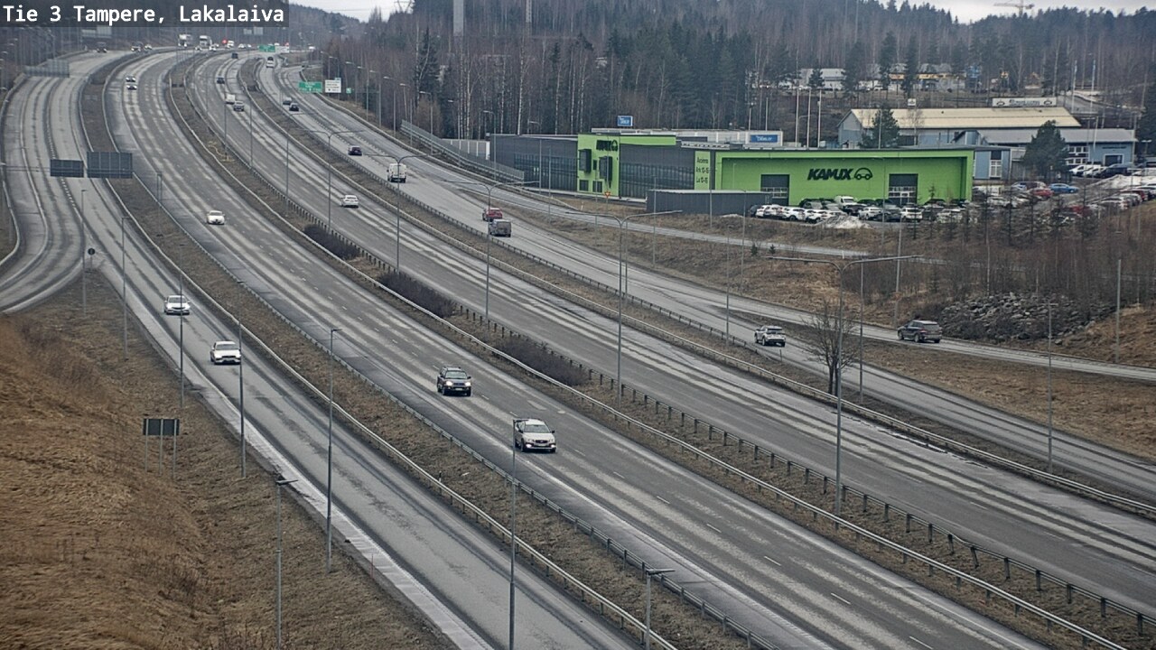 Weather Camera Image Väg 3 Tammerfors, Lakalaiva, Tampere, Pirkanmaa
