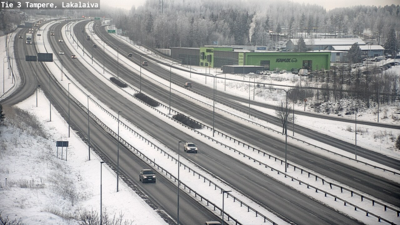 Weather Camera Image Väg 3 Tammerfors, Lakalaiva, Tampere, Pirkanmaa