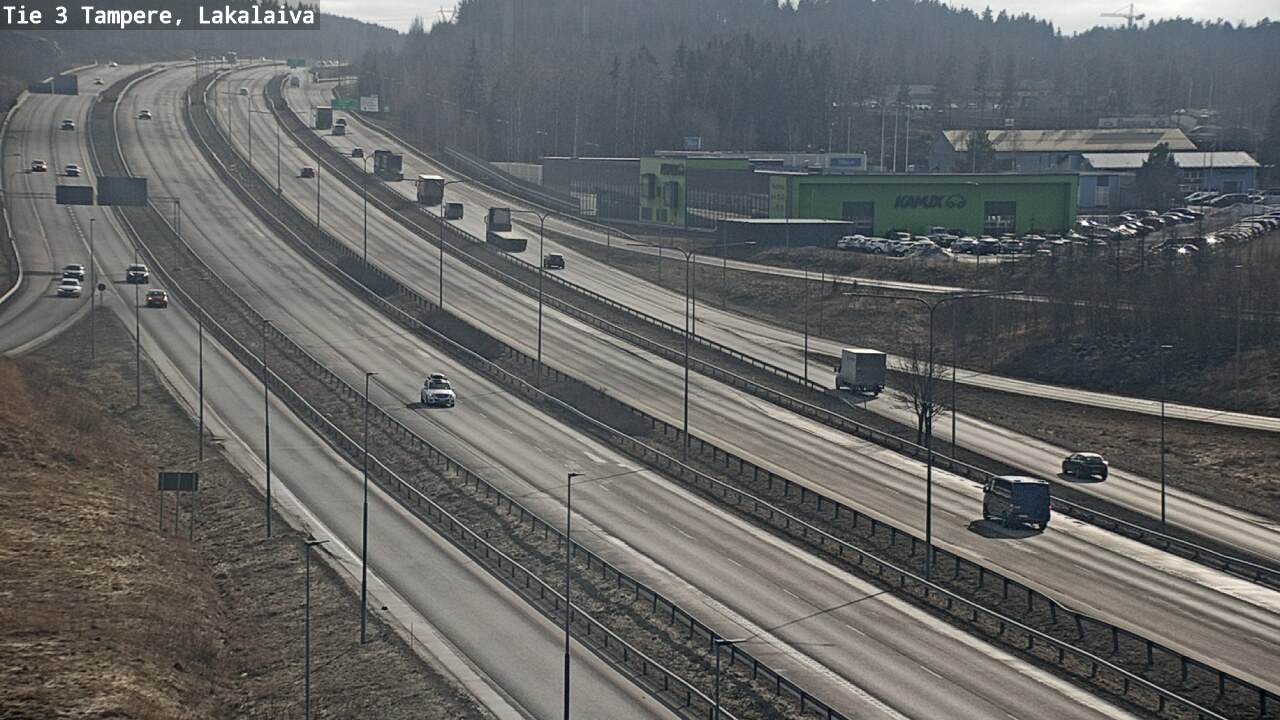 Weather Camera Image Väg 3 Tammerfors, Lakalaiva, Tampere, Pirkanmaa