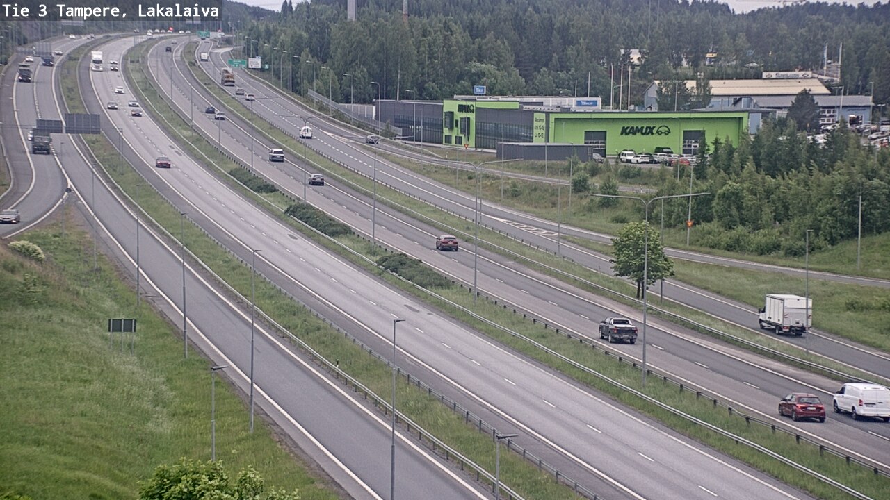 Weather Camera Image Väg 3 Tammerfors, Lakalaiva, Tampere, Pirkanmaa