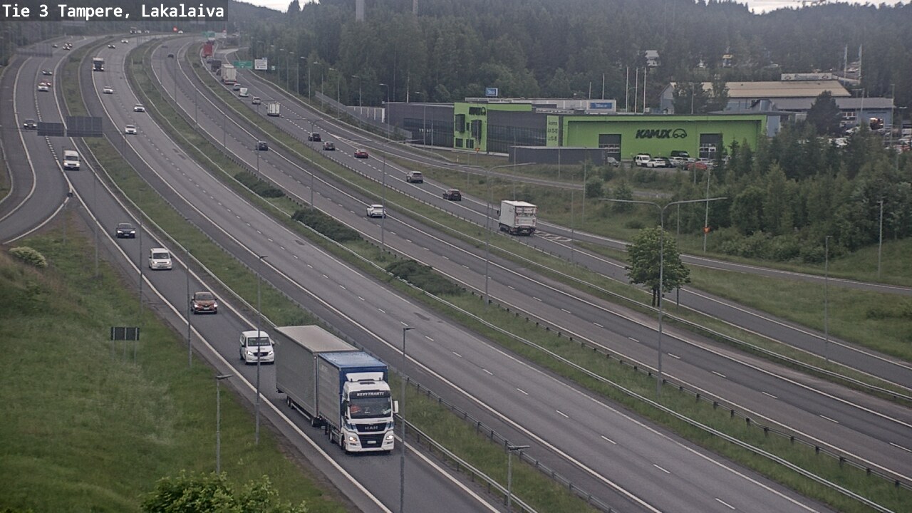 Weather Camera Image Väg 3 Tammerfors, Lakalaiva, Tampere, Pirkanmaa