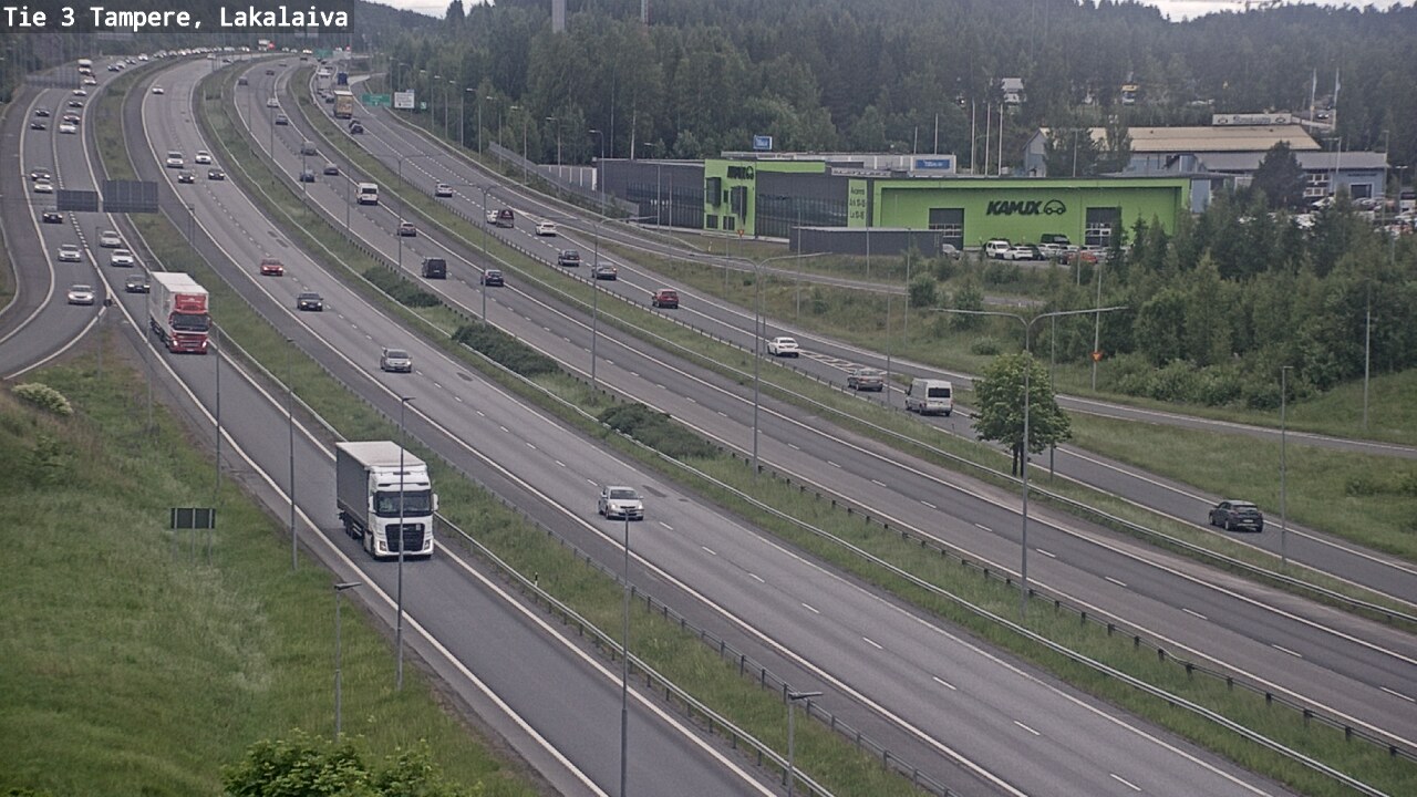 Weather Camera Image Väg 3 Tammerfors, Lakalaiva, Tampere, Pirkanmaa