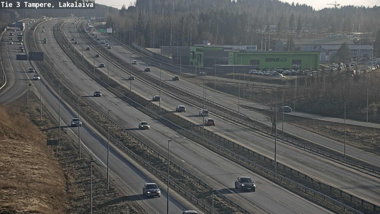 Weather Camera Image Väg 3 Tammerfors, Lakalaiva, Tampere, Pirkanmaa