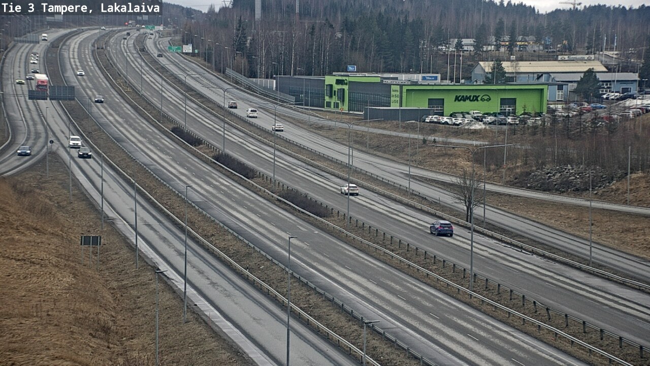 Weather Camera Image Väg 3 Tammerfors, Lakalaiva, Tampere, Pirkanmaa
