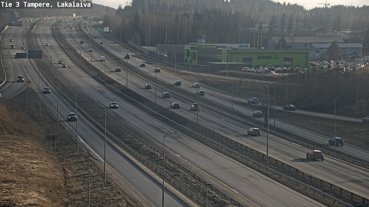Weather Camera Image Väg 3 Tammerfors, Lakalaiva, Tampere, Pirkanmaa