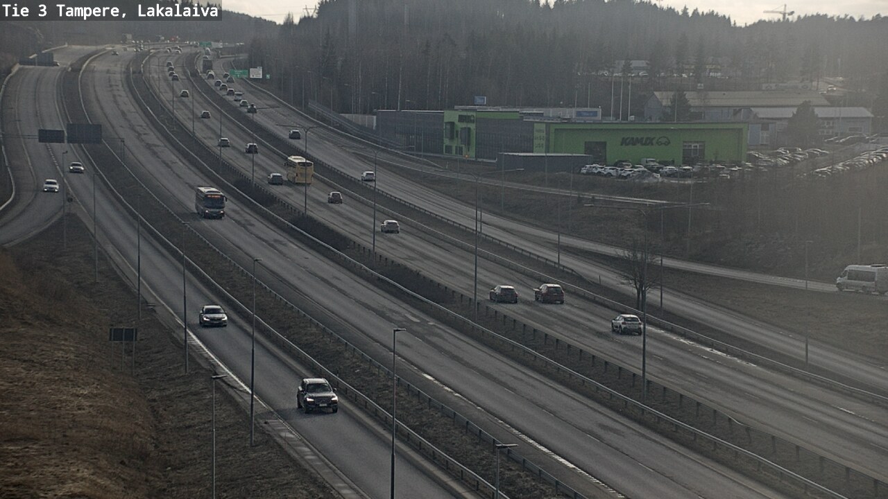 Weather Camera Image Väg 3 Tammerfors, Lakalaiva, Tampere, Pirkanmaa