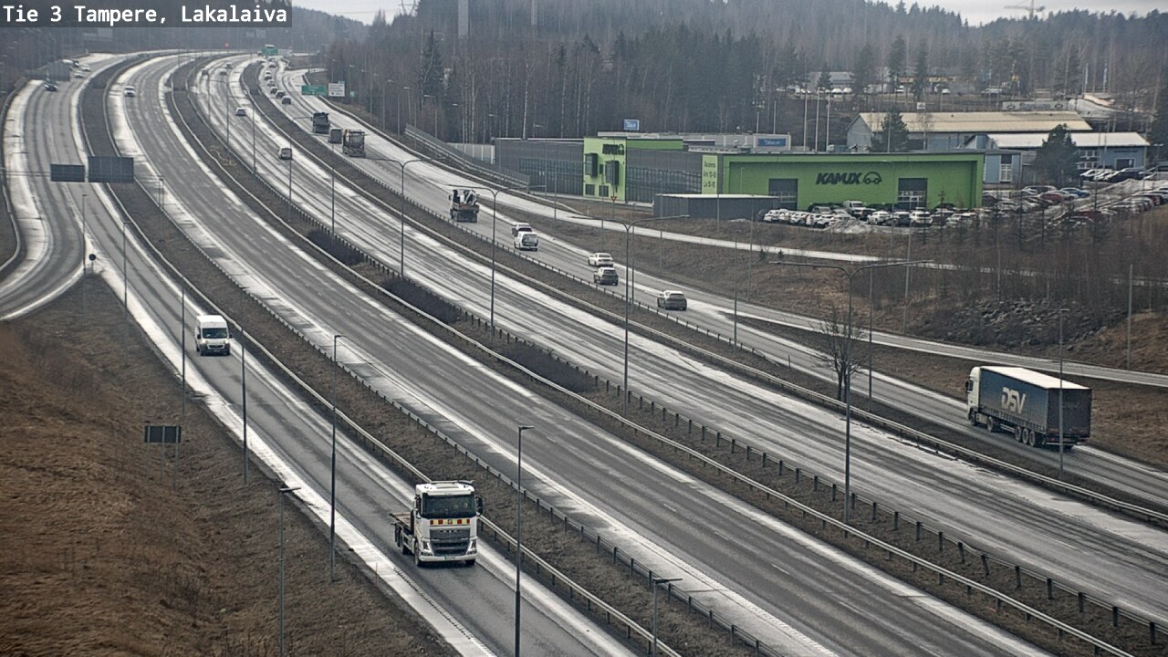 Weather Camera Image Väg 3 Tammerfors, Lakalaiva, Tampere, Pirkanmaa