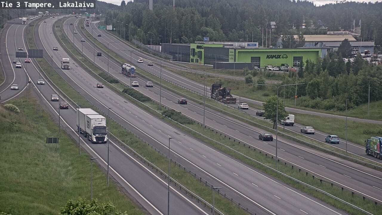 Weather Camera Image Väg 3 Tammerfors, Lakalaiva, Tampere, Pirkanmaa