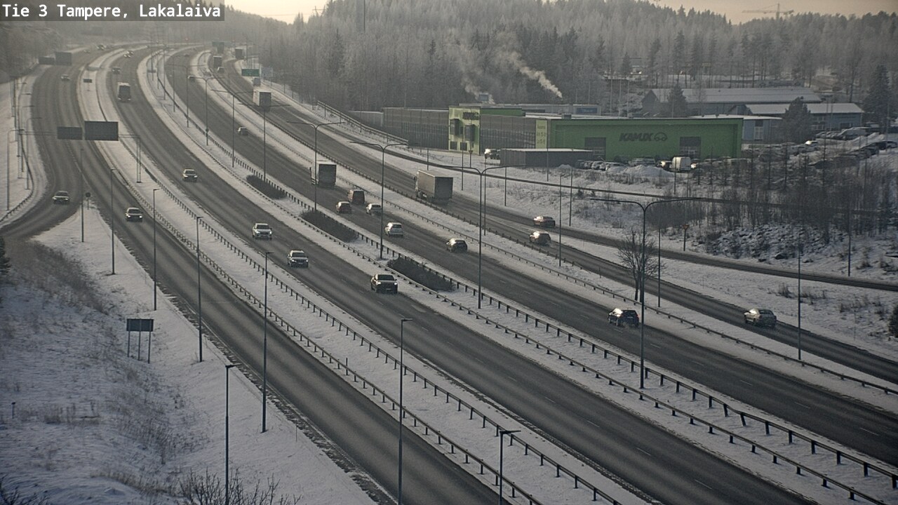Weather Camera Image Väg 3 Tammerfors, Lakalaiva, Tampere, Pirkanmaa