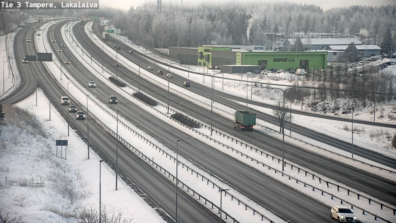 Weather Camera Image Väg 3 Tammerfors, Lakalaiva, Tampere, Pirkanmaa