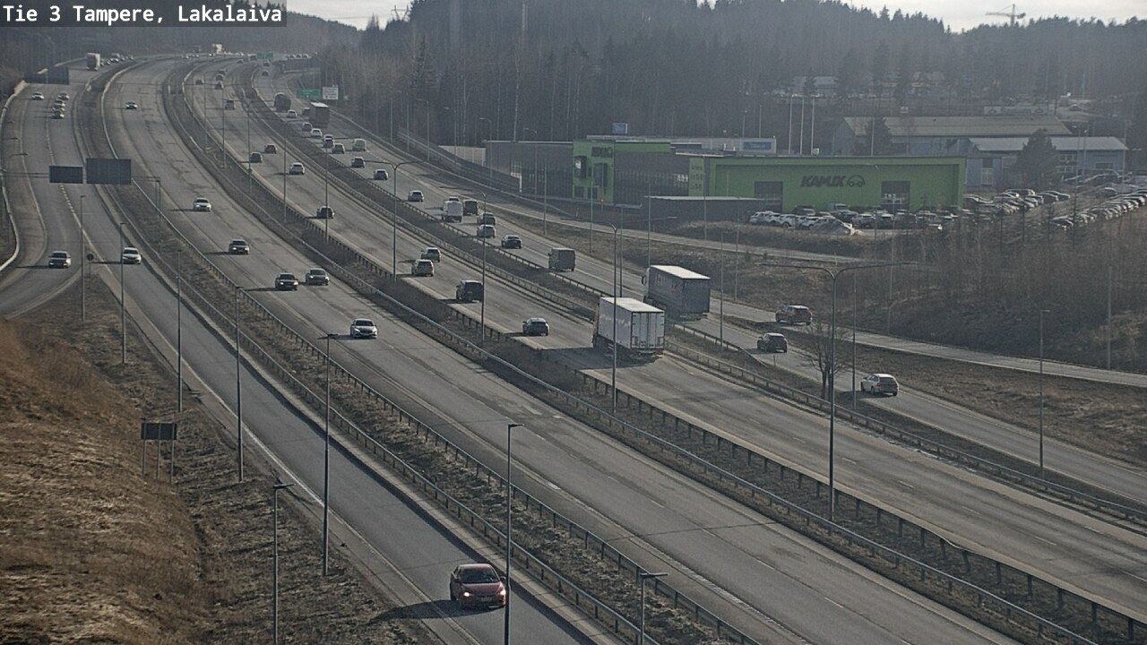 Weather Camera Image Väg 3 Tammerfors, Lakalaiva, Tampere, Pirkanmaa