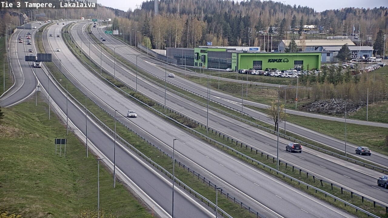 Weather Camera Image Väg 3 Tammerfors, Lakalaiva, Tampere, Pirkanmaa