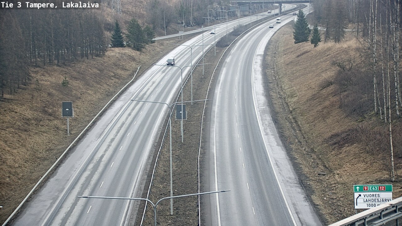 Weather Camera Image Väg 3 Tammerfors, Lakalaiva, Tampere, Pirkanmaa
