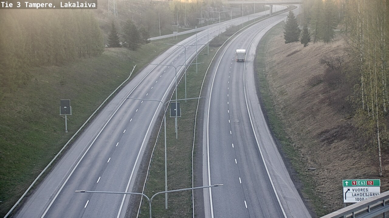 Weather Camera Image Väg 3 Tammerfors, Lakalaiva, Tampere, Pirkanmaa