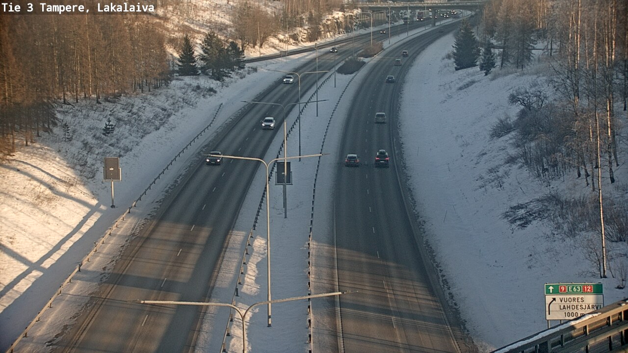 Weather Camera Image Väg 3 Tammerfors, Lakalaiva, Tampere, Pirkanmaa