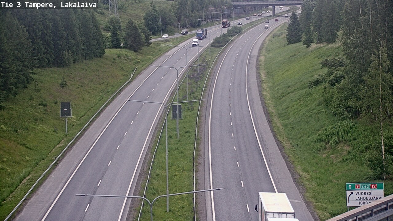 Weather Camera Image Väg 3 Tammerfors, Lakalaiva, Tampere, Pirkanmaa