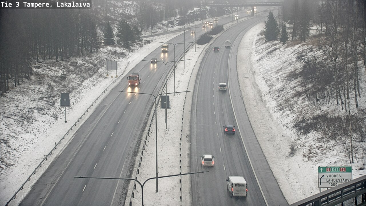 Weather Camera Image Väg 3 Tammerfors, Lakalaiva, Tampere, Pirkanmaa
