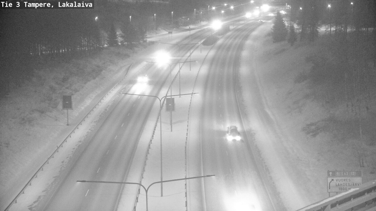 Weather Camera Image Väg 3 Tammerfors, Lakalaiva, Tampere, Pirkanmaa