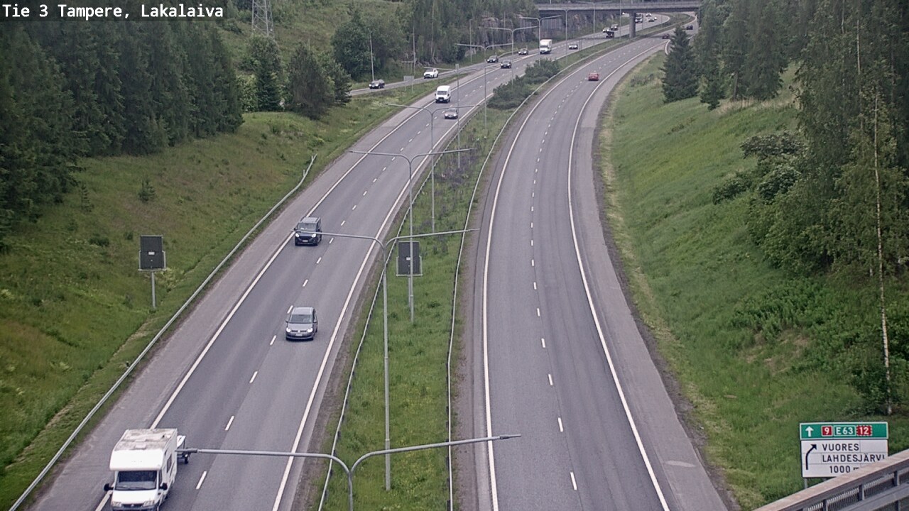 Weather Camera Image Väg 3 Tammerfors, Lakalaiva, Tampere, Pirkanmaa