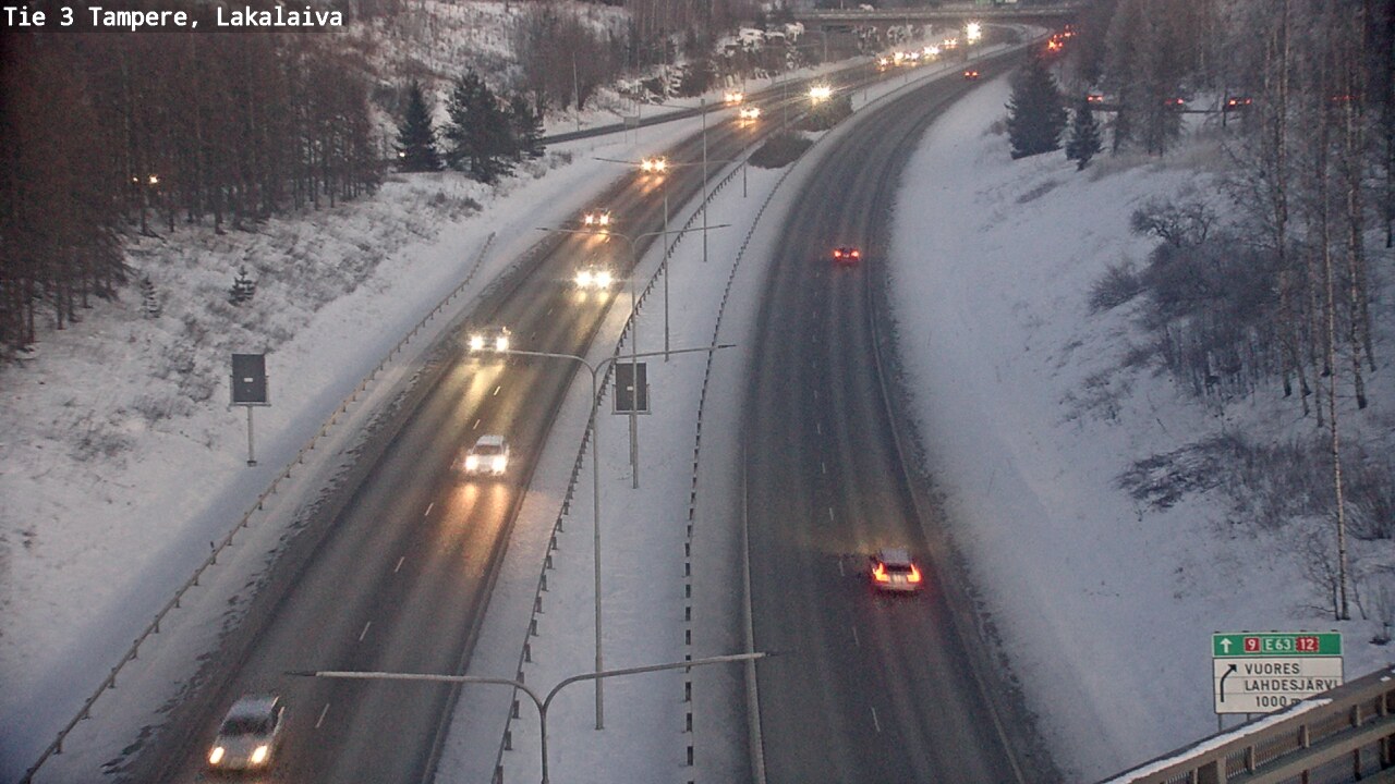 Weather Camera Image Väg 3 Tammerfors, Lakalaiva, Tampere, Pirkanmaa