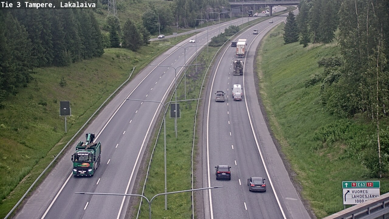 Weather Camera Image Väg 3 Tammerfors, Lakalaiva, Tampere, Pirkanmaa